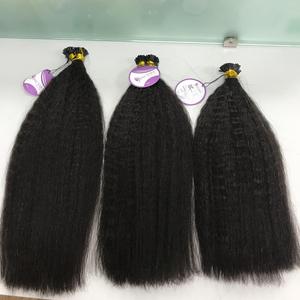 Extensions capillaires brésiliennes, à pointes, de type africain, cheveux vierges péruviens, lisses, crépus, crus, vente en gros, - Product Image 4