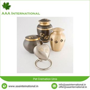 Estilo americano de latón mascotas cremación urnas de Metal - Product Image 3