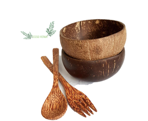 Eco2go-cuenco de cáscara de coco lacado 100% Natural y artesanal para vela con Logo grabado láser, hecho en Vietnam - Product Image 1