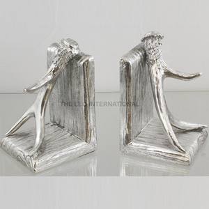 Sujetalibros Decorativos de Madera con Diseño Personalizado de Asta de Ciervo, Estilo Antiguo, para Hogar u Oficina - Product Image 3