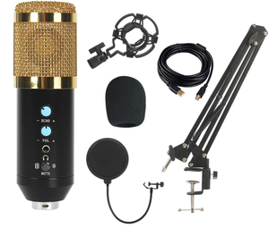 Professional BM-858 USB Studio Mixer Condenser Mic Microphone Stereo Large Diaphragm Condenser Microphone for Computer - Product Image 6