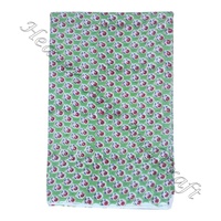 100% coton main bloc imprimé tissu tricoté Design Floral pour sac Textile à la maison faisant des accessoires de couture indiens faits à la main