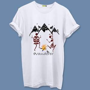 T-shirt imprimé en coton biologique personnalisé pour hommes de grande taille Chemise tricotée blanche respirante Fournisseur du fabricant indien - Product Image 1