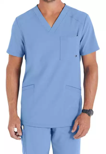 Uniformes d'hôpital de haute qualité, ensemble deux pièces personnalisés pour femmes et hommes, blouses d'allaitement, salon de beauté, vente en gros - Product Image 2