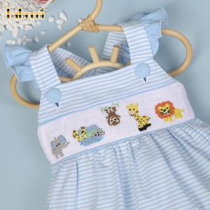 ผู้ผลิตขายส่งชุดรอมเปอร์เด็กผู้หญิงผ้าฝ้ายออร์แกนิคแบบติดกระดุมลายสัตว์สำหรับฤดูใบไม้ผลิ รับผลิตแบบ OEM ODM - Product Image 3