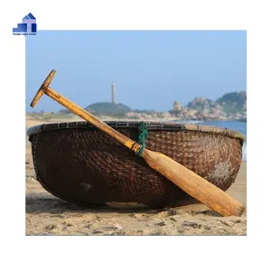 越南圆形渔船竹制船渔船批发联系 + 84 937 545 579