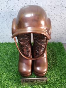 Casque et bottes en bronze Urne de crémation, Urne de crémation Fournitures funéraires - Product Image 6