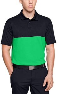 OEM-Polo de Golf de dos tonos para hombre, camisa de manga corta de algodón, ligera y suave para exteriores, a la moda - Product Image 3