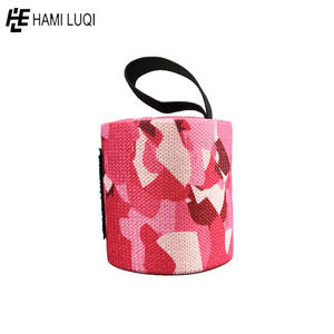 Bandes de poignet de haute qualité 100% laine pour haltérophilie - Impression personnalisée avec fermeture auto-agrippante pour la musculation en salle de sport - Product Image 4