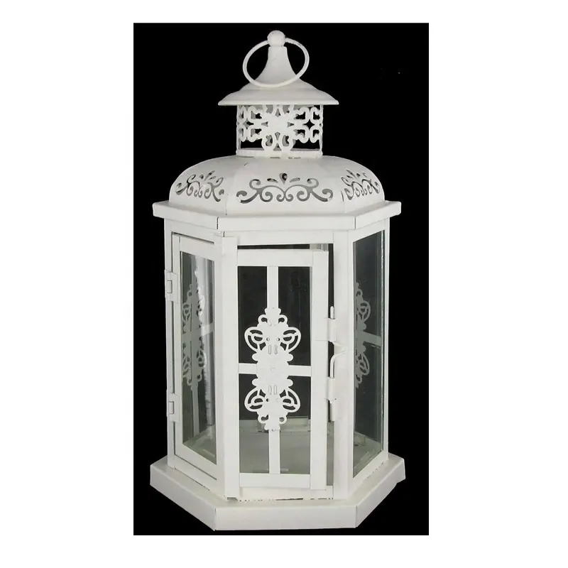 Metal Glass Small Christmas Decorative Lantern