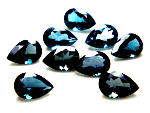 Topaze bleue suisse semi-précieuse, taille poire facettée, haute qualité, taille calibrée, pierres précieuses en vrac pour la lithothérapie, prix de gros - Product Image 4