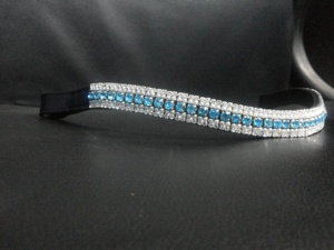 Bandeau à sourcils en cuir durable avec produits Big Bling Horse - Product Image 5