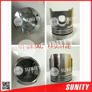 Juego de pistones 6HA-ET de aleación de aluminio TAIWAN SUNITY para pieza de máquina de tracción Yanmar - Product Image 3