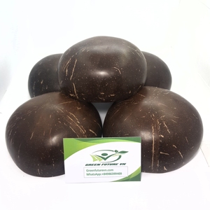 Juego de Tazones de Cáscara de Coco con Logotipo Láser Personalizado, Acabado Suave al Tacto, Vajilla Ecológica, Precio de Fábrica - Product Image 1
