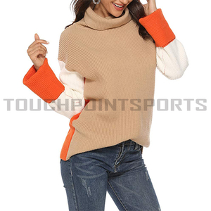 Suéter de Cuello Alto para Mujer, Estilo Vintage, Cuello en V, Corte Ajustado, 100% Algodón, Bordado de Ganchillo, Diseño Sólido - Product Image 6