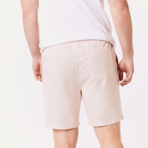 Shorts Bermuda en Coton Oxford Beige pour Homme avec Cordon de Serrage à la Taille et Poches, Coupe Décontractée Mi-Haute, Séchage Rapide et Respirant - Product Image 3