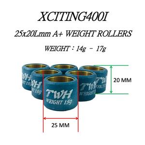 Gytwh — rouleau de poids de moto, XCITING400i, 25x20mm, A +, pour KYMCO HONDA - Product Image 2