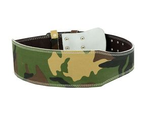 Camouflage Design Leather <b>Weight</b> Lifting <b>Belt</b> 4in 6in Back Support Fitness Training Powerlifting Gym <b>Belts</b> New Style Green <b>Belt</b> - Product Image 2