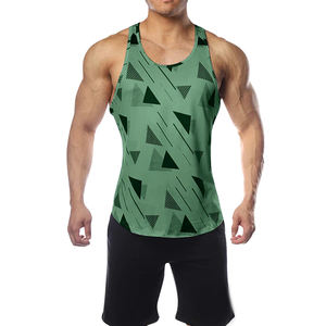 Cuello O entrenamiento gimnasio entrenamiento camiseta impresión camisa Casual de verano hombre tanque corriendo largueros - Product Image 6