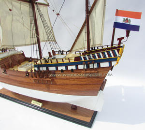 Modèle de bateau historique en bois DUYFKEN, artisanat, accessoires de jouets gonflables - Product Image 6