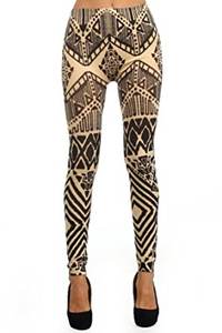 Leggings de Yoga taille haute pour femmes 100% coton tricoté solide sans couture entraînement Fitness Gear - Product Image 2