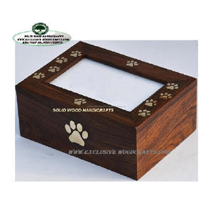 Urnes de crémation en bois de haute qualité pour les cendres de chat et de chien urne funéraire urnes en bois pour animaux de compagnie fournisseur de boîte en bois - Product Image 2