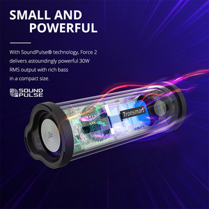 Loa Di Động Tronsmart Force 2, Có Chế Độ Phát Sóng Chip Qualcomm QCC3021, Công Suất 30W, Hỗ Trợ Giọng Nói IPX7, Chống Nước - Product Image 5