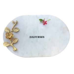 Designer Medium Size Marble Serving Tray Newly Fashionable Custom Size Vintage Platter Exclusive Modern Style Serving Dish - Product Image 6
