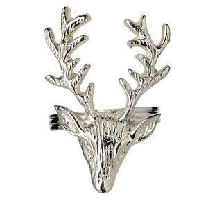 Servilleteros con acabado plateado de alta calidad con forma de hoja de arce para mesa y decoración de bodas para restaurantes y hoteles - Product Image 6