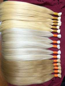Extensions de cheveux humains en vrac cheveux blonds couleur russie cheveux slaves qualité supérieure - Product Image 5