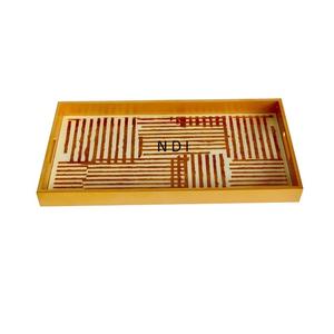 Plateaux de petit-déjeuner en bois avec poignées pour la maison hôtel cuisine restauration utilisé écologique restauration rapide plateaux de service petit déjeuner - Product Image 1