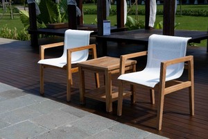 เก้าอี้ไม้กลางแจ้งรุ่น Catalina Ocean ขายดี รุ่น 'Moon Chair' คุณภาพสูงจากอินโดนีเซีย เหมาะสำหรับสวนและห้องนั่งเล่น - Product Image 3