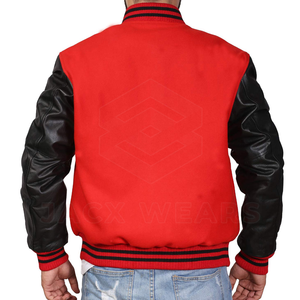 เสื้อแจ็กเก็ตเบสบอลสำหรับผู้ชาย,แขนเปล่าแบบสั่งตัดโลโก้ได้ตามต้องการ - Product Image 6