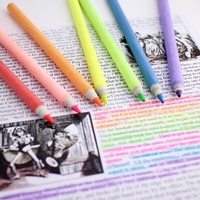 Lápiz Ecológico de Papel Reciclado con Minas de Colores No Tóxicas para Uso en Oficina y Escuela
