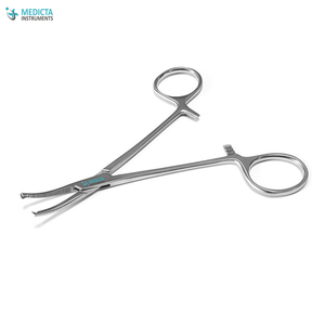 Pinzas para mosquitos Halstead, dentadas, Str/Cvd, 125mm, pinzas ortopédicas - Product Image 6