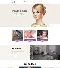 Веб-сайт для дизайна и развития волос