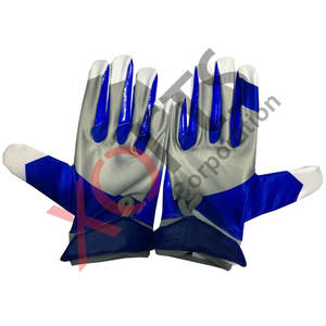 Guantes de fútbol americano con diseño de León personalizado con sublimación de Palma adhesiva, equipo de mano superior de talla grande transpirable - Product Image 5