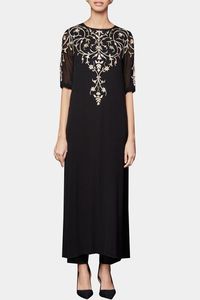 LATEST--BEAUTIFUL--EMBROIDERY SUR ELEGANT--LONG KAMEEZ, DROITE PANTALON ROBE-pour Partie-PORTER et DE MARIAGE @ 2021 - Product Image 2