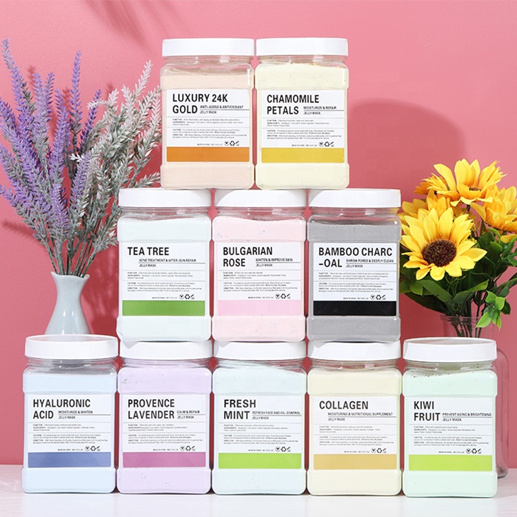 Частная торговая марка Лучшее желе СПА Красота Лицо Гидрожелейный порошок Корейские средства по уходу за кожей Отшелушивающая маска для лица Гидро Желейная маска