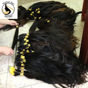 Venta al por mayor, compra de cabello ondulado a granel a la venta, vendedores de cabello virgen crudo, cabello humano de Color Natural vietnamita - Product Image 3