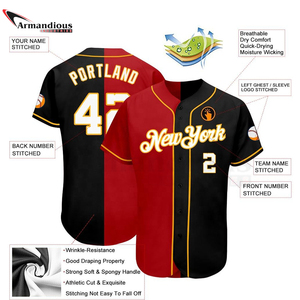 Camiseta de béisbol de manga corta, barata, blanca, sublimación y bordado, mundial - Product Image 5