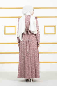 Nouvelle saison mode modeste adultes travail décontracté turc vêtements islamiques Hijab porter Lycra Abaya tunique robe froufrous détails coton - Product Image 4