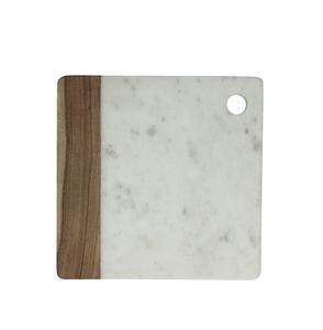 Planche à découper en bois massif avec poignée rectangulaire Planche à découper en marbre et en bois Ustensiles de cuisine Produits Offre Spéciale vente en gros - Product Image 1