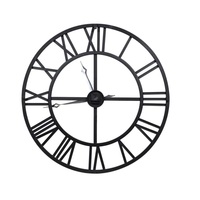 Reloj de pared de diseño único con números romanos, lujoso, decorativo, estilo romano, personalizado