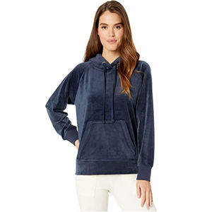 Sudaderas con capucha de terciopelo para mujer Jersey con marca personalizada - Product Image 1