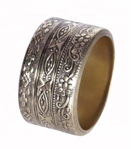 Rond de serviette en métal design Party Ware Rond de serviette rond Serviette de serviette - Product Image 2