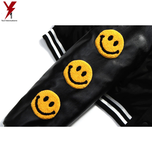 Smile Patch เสื้อแจ็คเก็ตผู้ชาย,แจ็คเก็ตแฟชั่นดีไซน์เท่ - Product Image 4