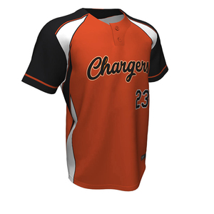 Vêtements de sport pour jeunes OEM, vêtements de baseball et de softball personnalisés, maillot de sport, broderie sublimée, boutons sur le devant, maillot de baseball - Product Image 1