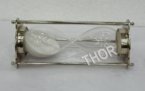 Horloge de sable en verre 3d, style sablier, minuteur de sable scintillant, décoration de bureau, pour la maison, idée cadeau - Product Image 6