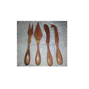 Couverts de table en bois pour décoration de mariage, fourchette, couteau et cuillère Couverts en bois de haute qualité Couverts - Product Image 3